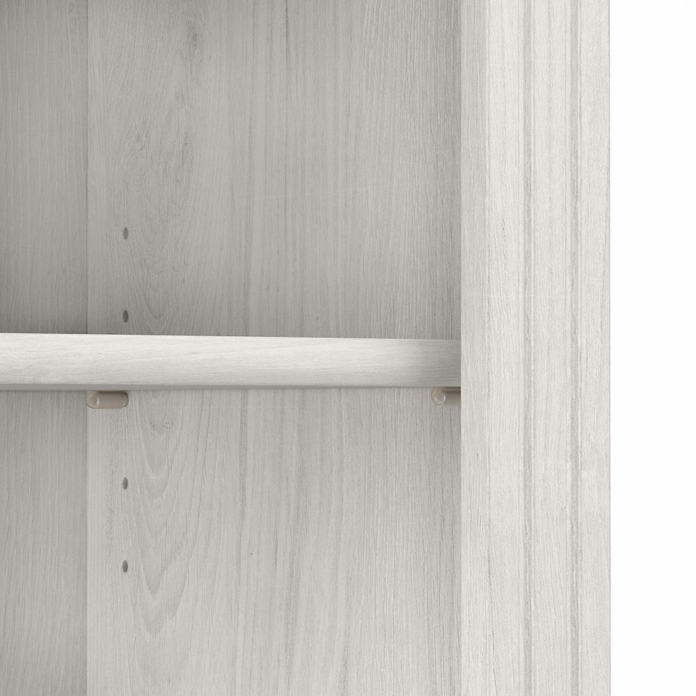 Bush Furniture Saratoga Tall 5 Shelf Bookcase, Linen White Oak. Picture 4