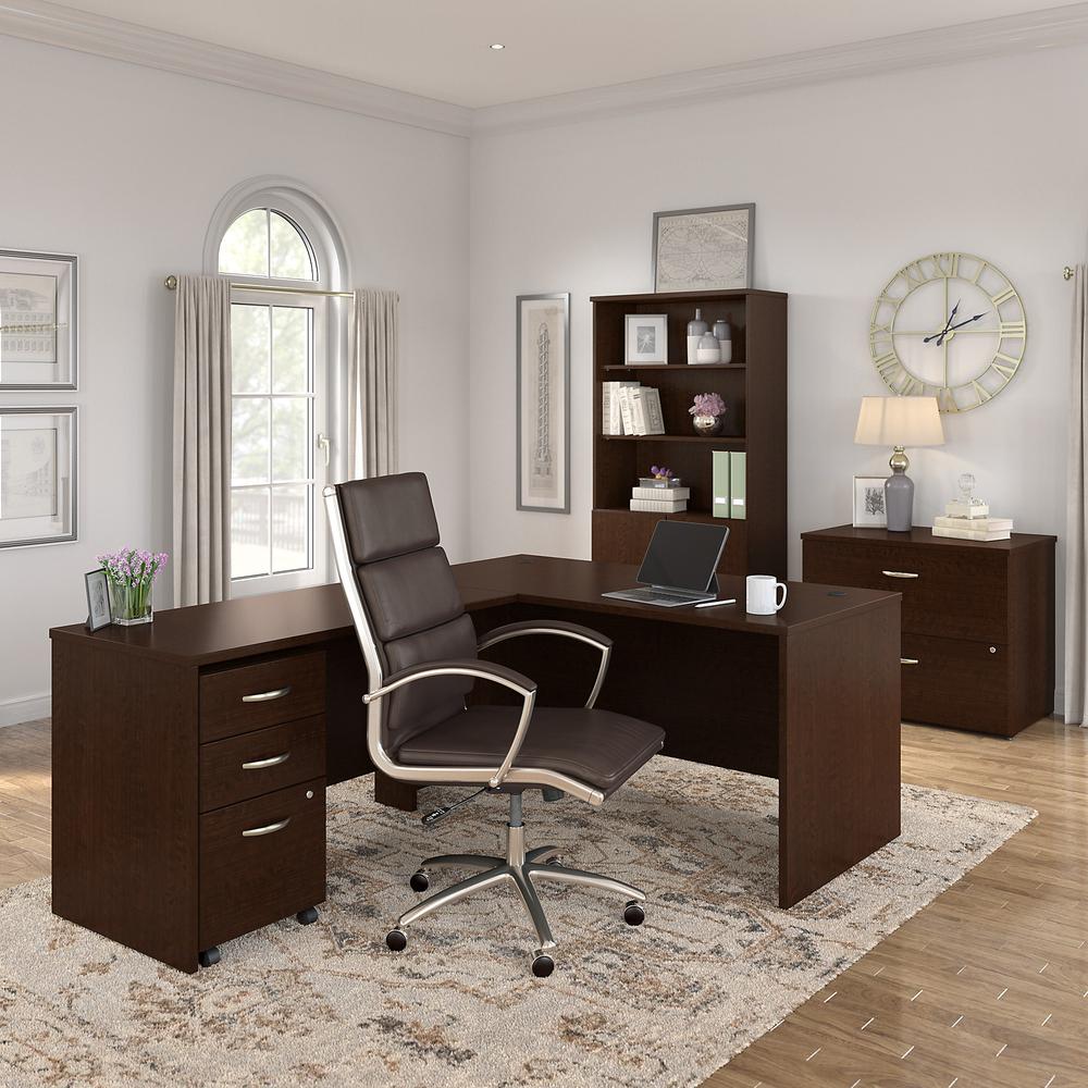 Bush Business Furniture Series C Elite 60W x 30D Desk, Mocha Cherry. Picture 6