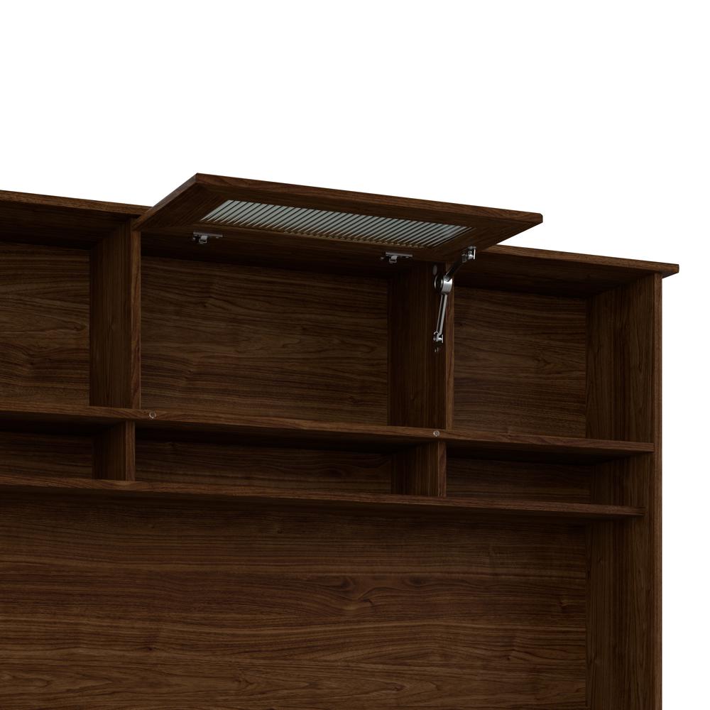 Bush Furniture Cabot 60W Desk Hutch in Modern Walnut. Picture 3