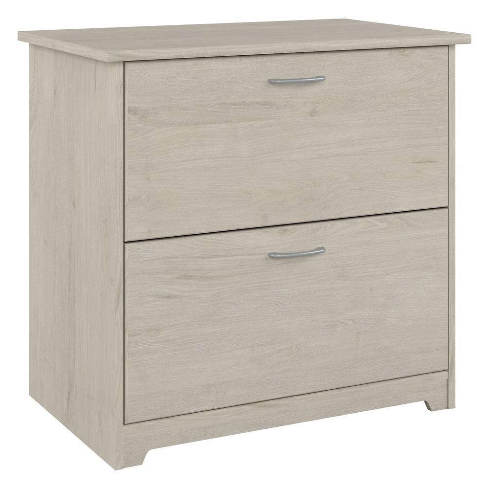 Bush Furniture Cabot 2 Drawer Lateral File Cabinet, Linen White Oak. Picture 1