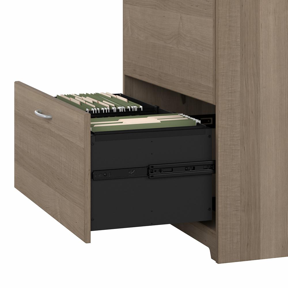 Bush Furniture Cabot 2 Drawer Lateral File Cabinet, Ash Gray. Picture 6