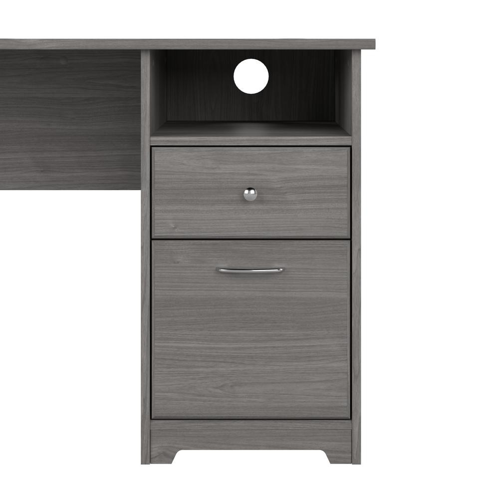 Bush Furniture Cabot 60W L Shaped Computer Desk with Storage in Modern Gray. Picture 6