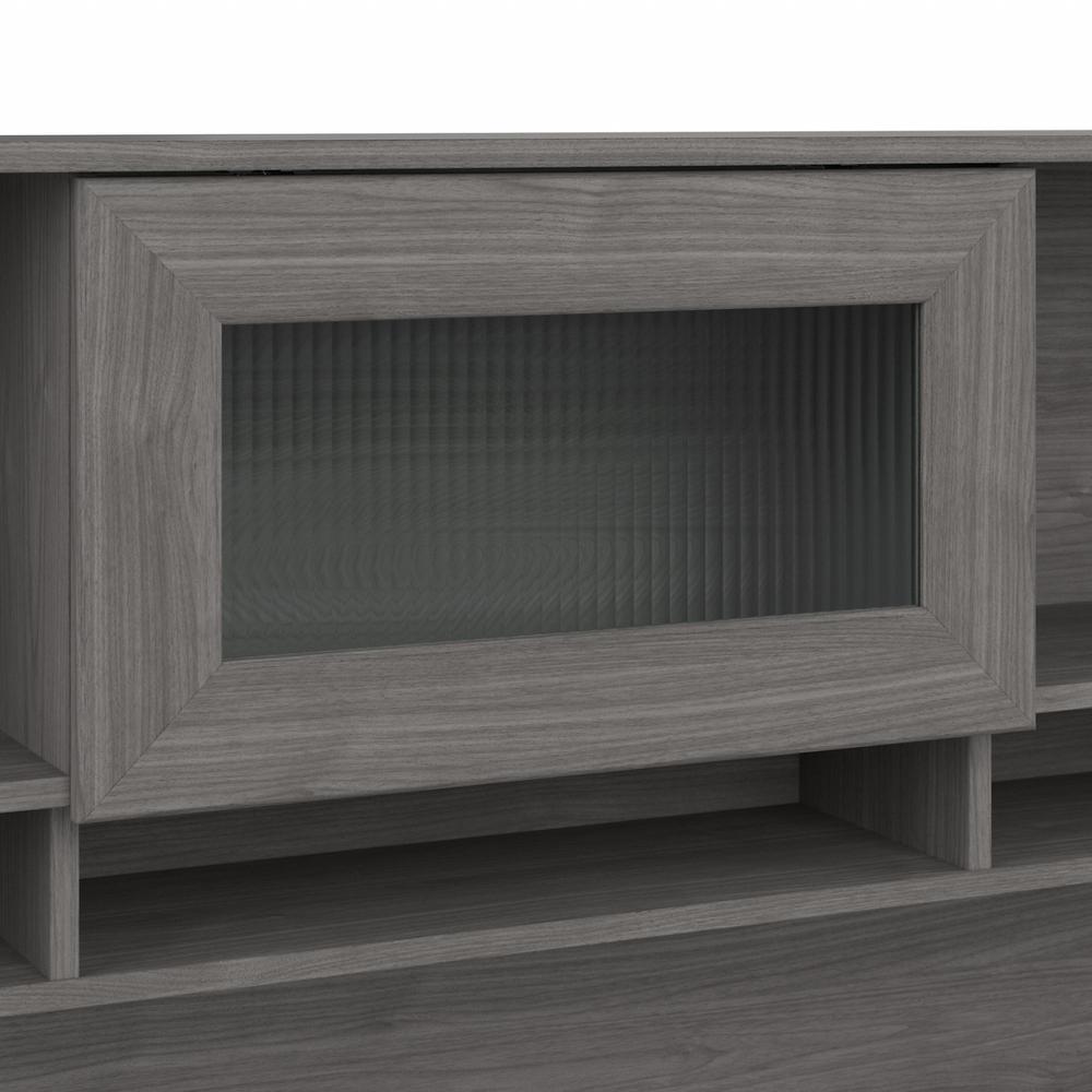 Bush Furniture Cabot 60W Desk Hutch, Modern Gray. Picture 6