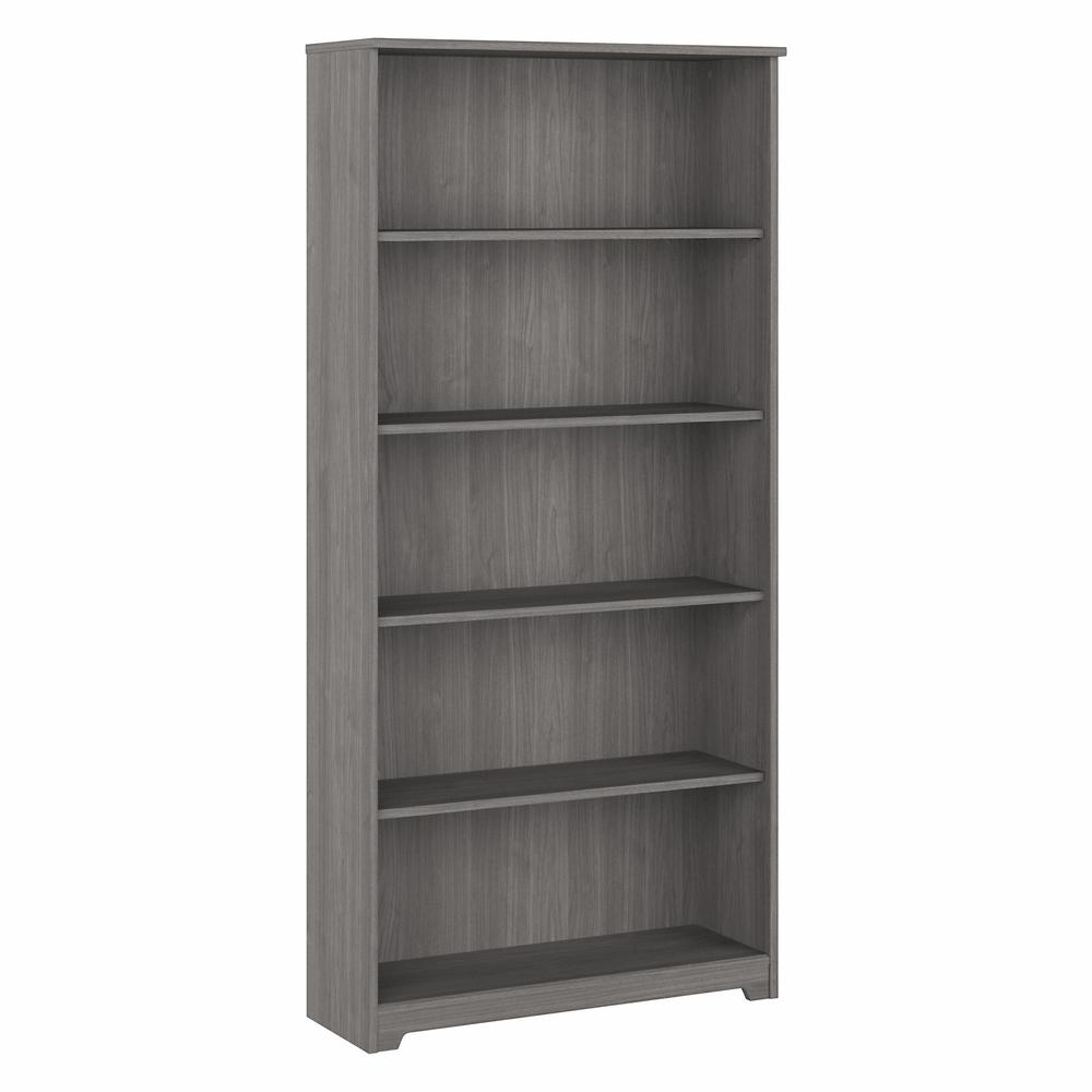 Bush Furniture Cabot Tall 5 Shelf Bookcase, Modern Gray. Picture 1