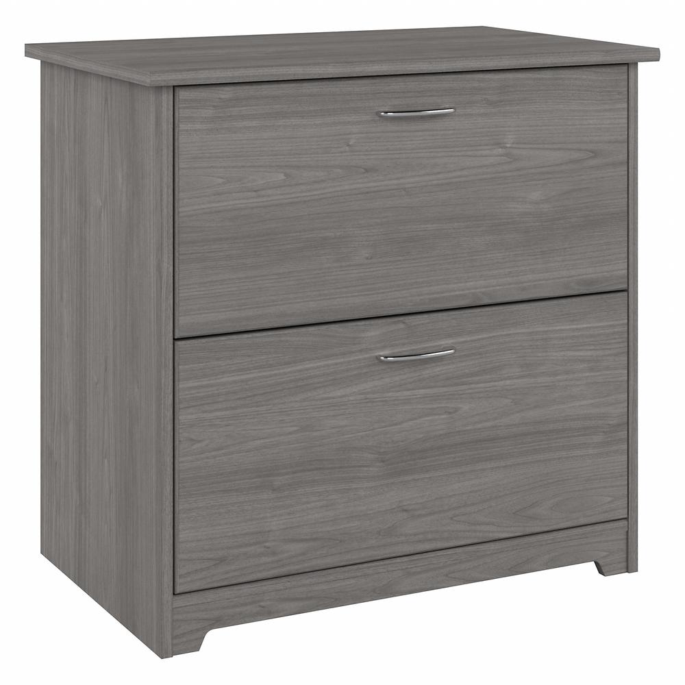 Bush Furniture Cabot 2 Drawer Lateral File Cabinet, Modern Gray. Picture 1