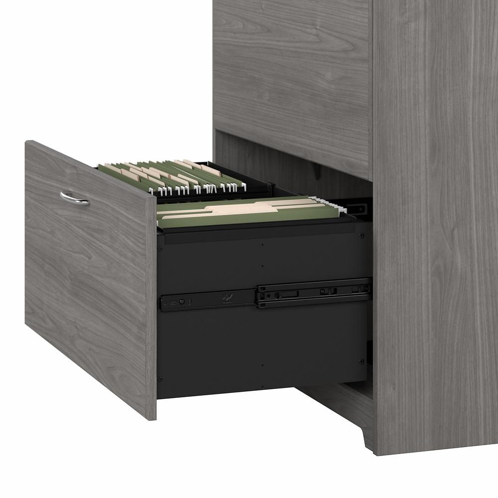Bush Furniture Cabot 2 Drawer Lateral File Cabinet, Modern Gray. Picture 6