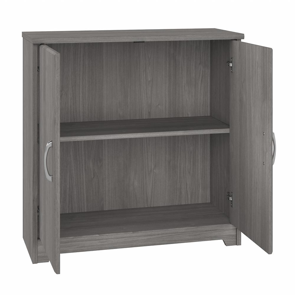 Bush Furniture Cabot Small Storage Cabinet with Doors, Modern Gray. Picture 2