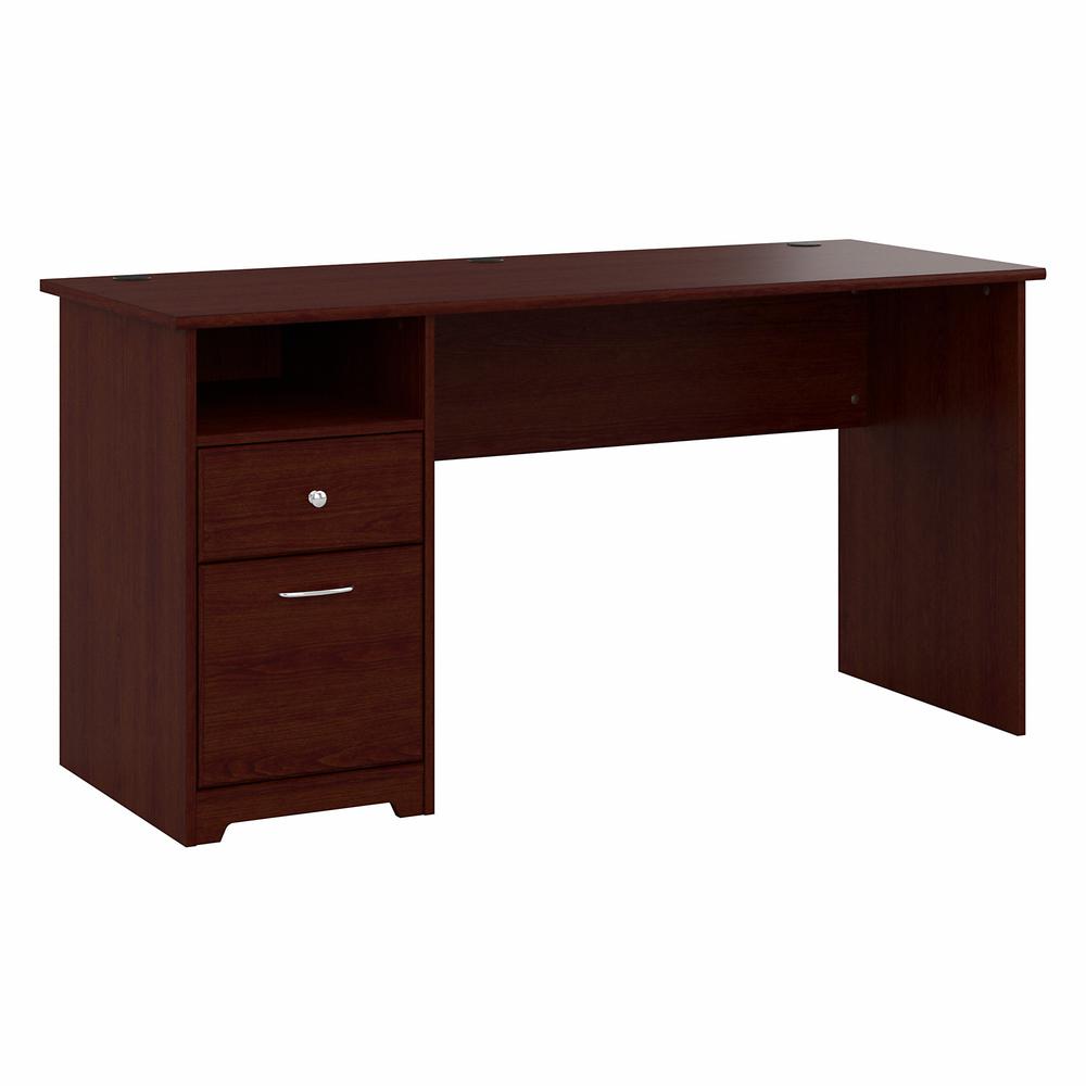 Bush Furniture Cabot 60W Computer Desk with Drawers, Harvest Cherry. Picture 1