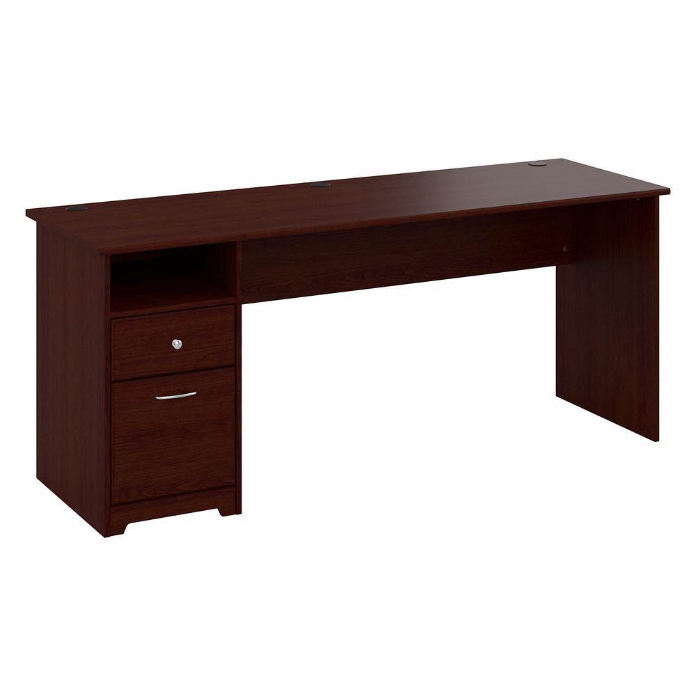 Bush Furniture Cabot 72W Computer Desk with Drawers in Harvest Cherry. Picture 1