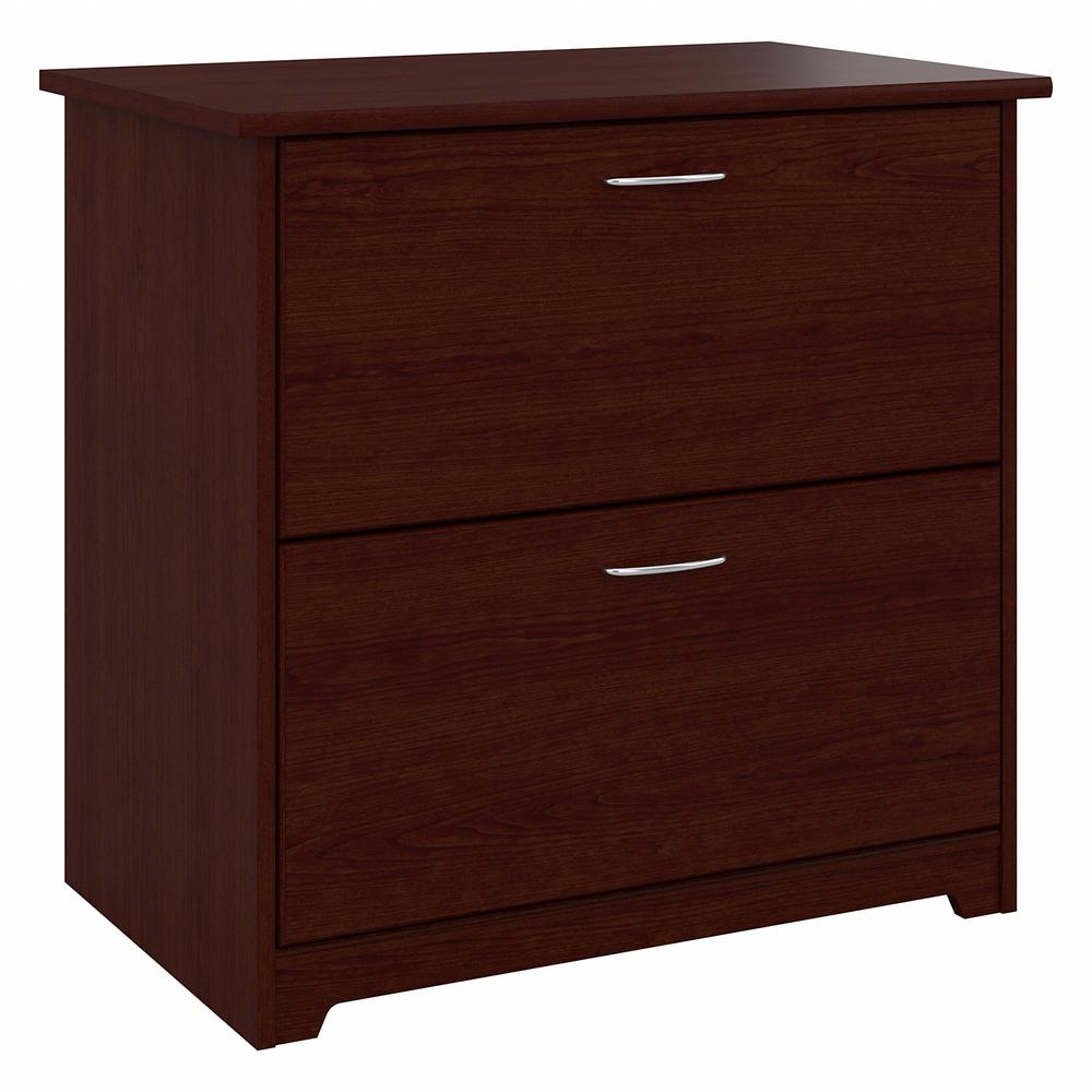 Bush Furniture Cabot 2 Drawer Lateral File Cabinet, Harvest Cherry. Picture 1