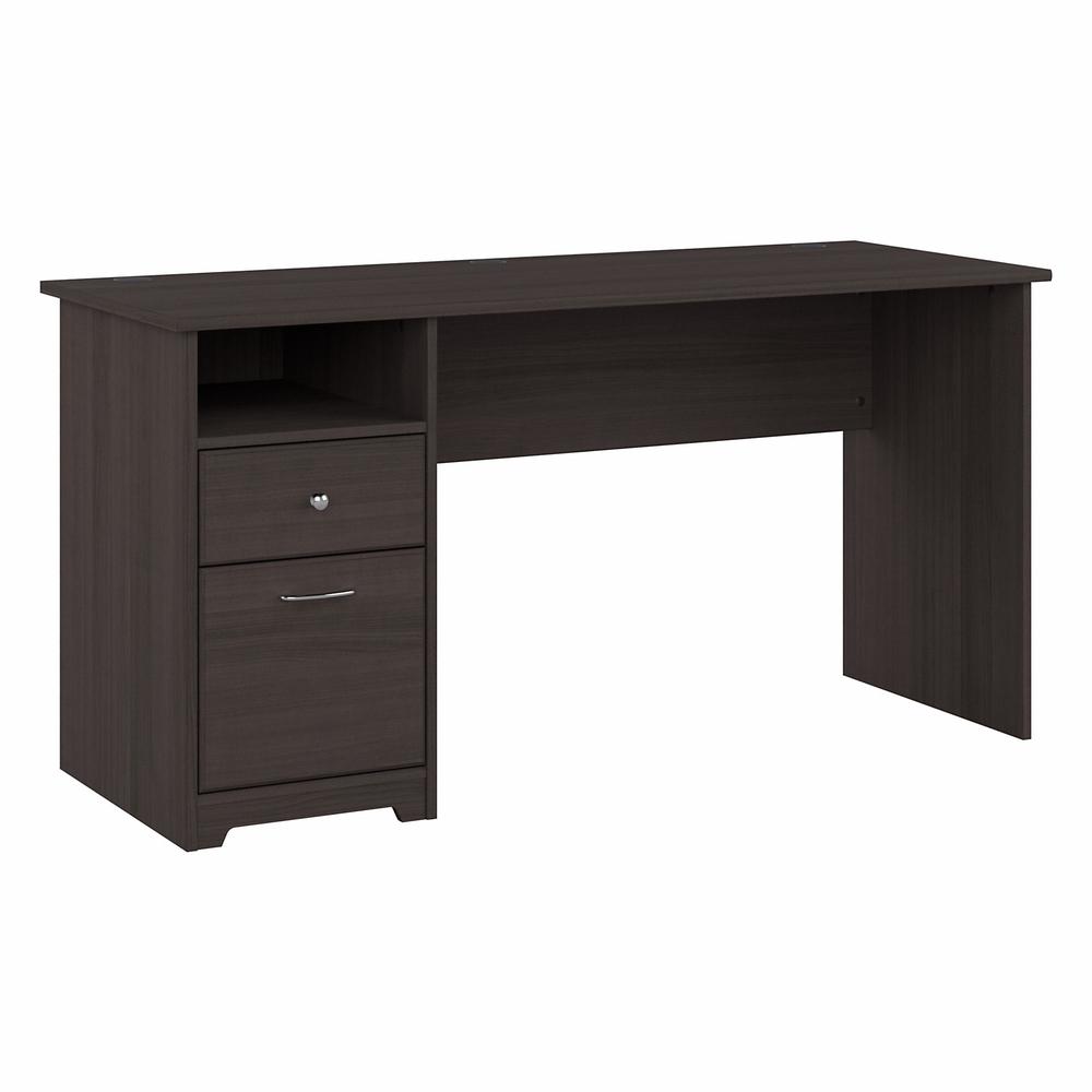 Bush Furniture Cabot 60W Computer Desk with Drawers, Heather Gray. Picture 1