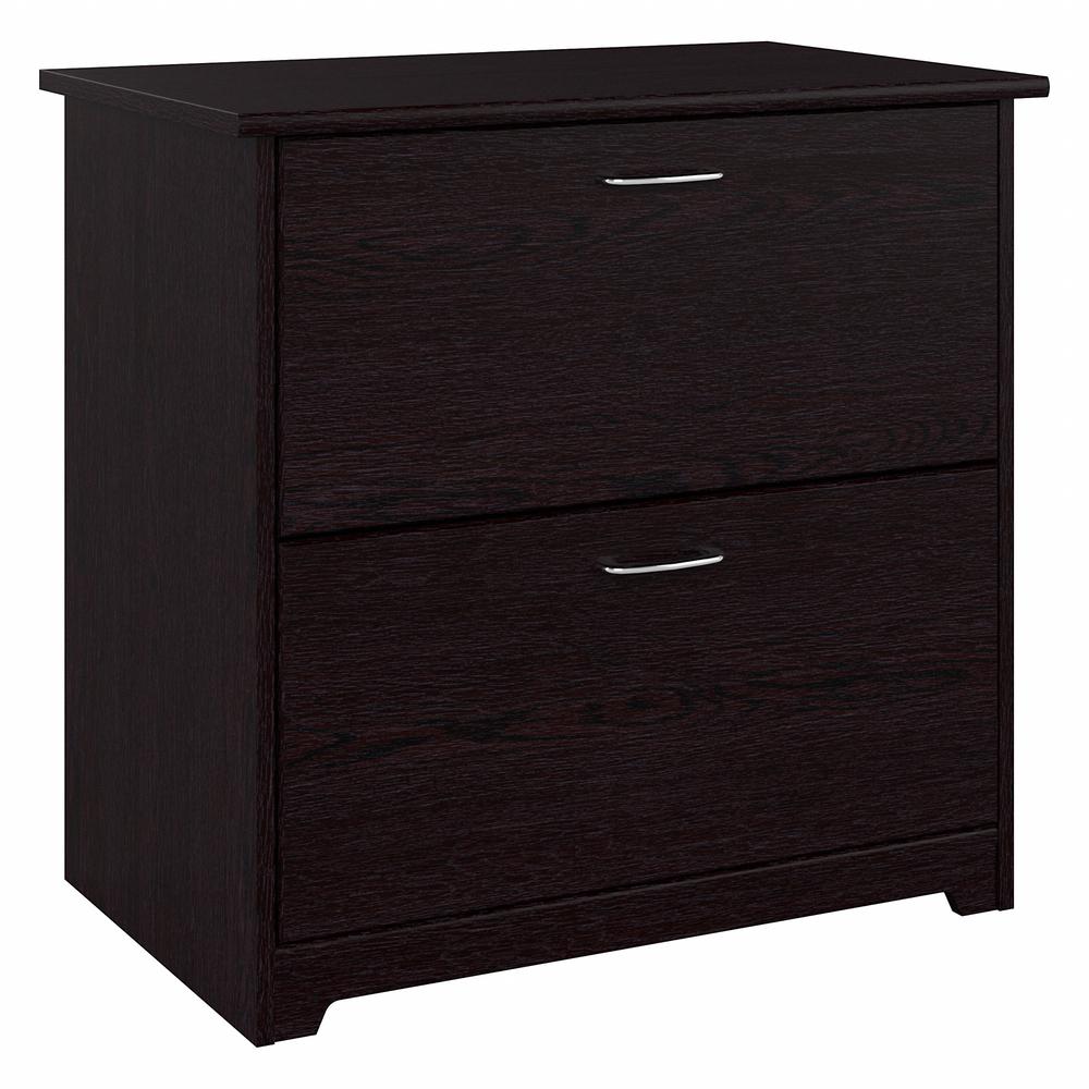 Bush Furniture Cabot 2 Drawer Lateral File Cabinet, Espresso Oak. Picture 1