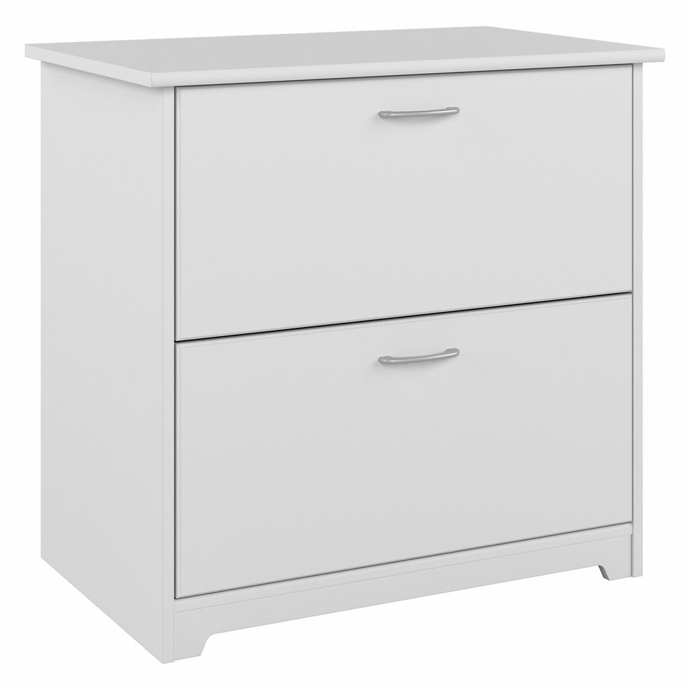 Bush Furniture Cabot 2 Drawer Lateral File Cabinet, White. Picture 1