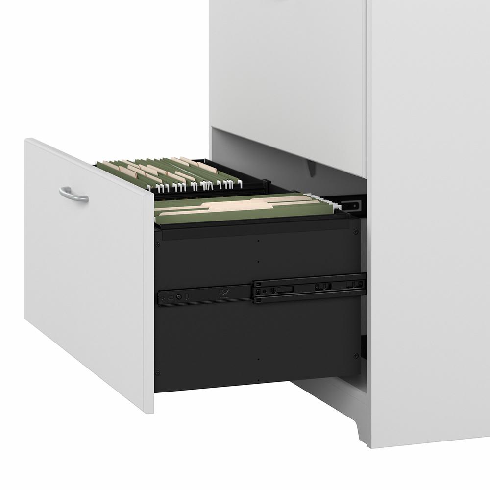 Bush Furniture Cabot 2 Drawer Lateral File Cabinet, White. Picture 6