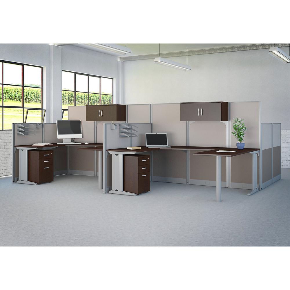 Bush Business Furniture Office in an Hour Storage and Accessory Kit, Mocha Cherry. Picture 9