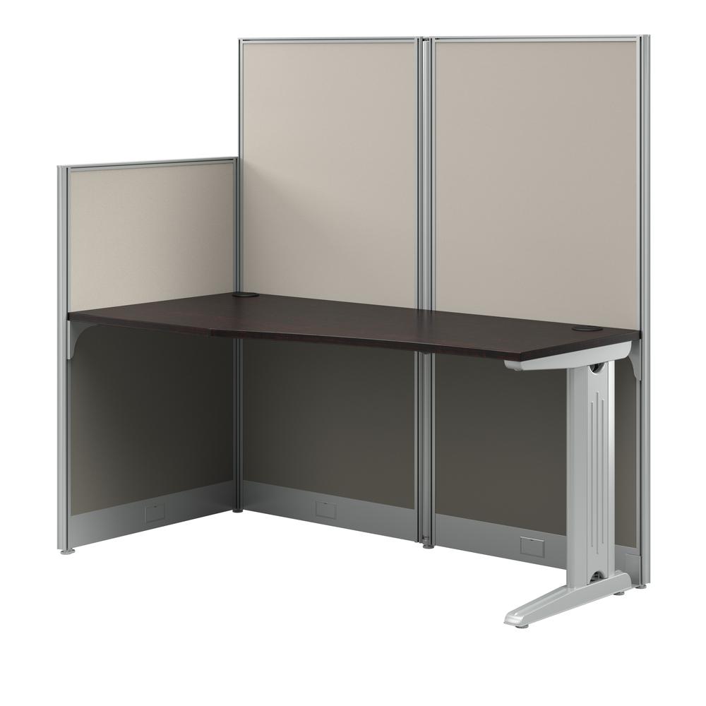 65W x 33D Straight Cubicle Desk in Mocha Cherry. Picture 7