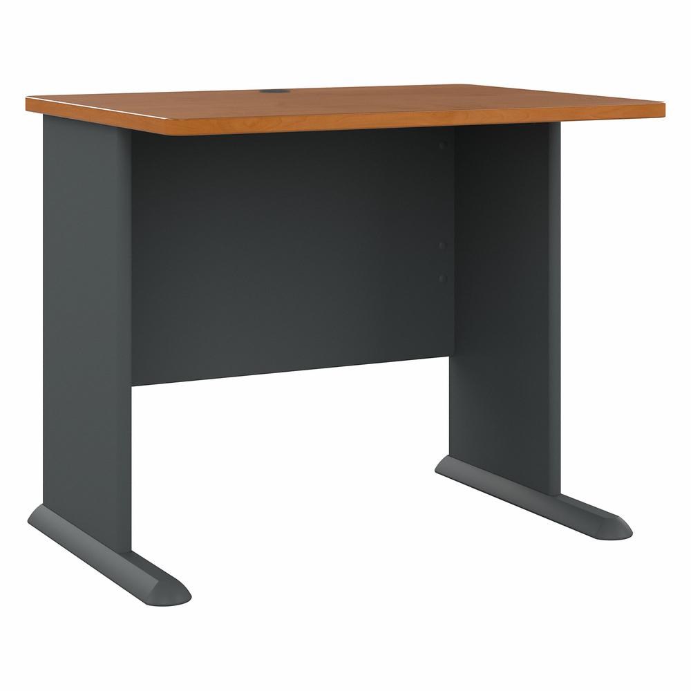 Bush Business Furniture Series A 36W Desk, Natural Cherry/Slate. Picture 1