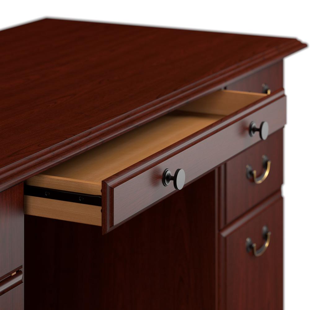 Bush Business Furniture Arlington Executive Desk with Drawers in Harvest Cherry. Picture 9