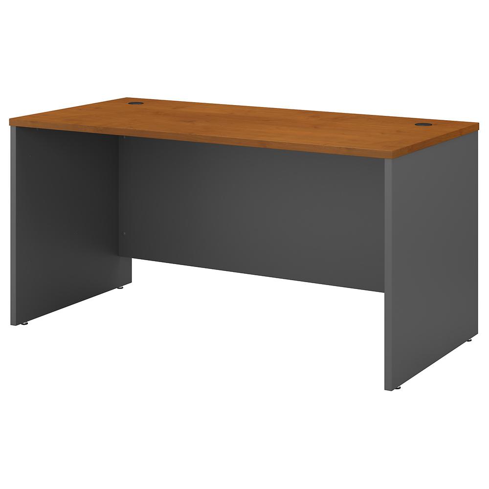 Bush Business Furniture Series C 60W x 30D Office Desk ,Natural Cherry/Graphite Gray. Picture 1