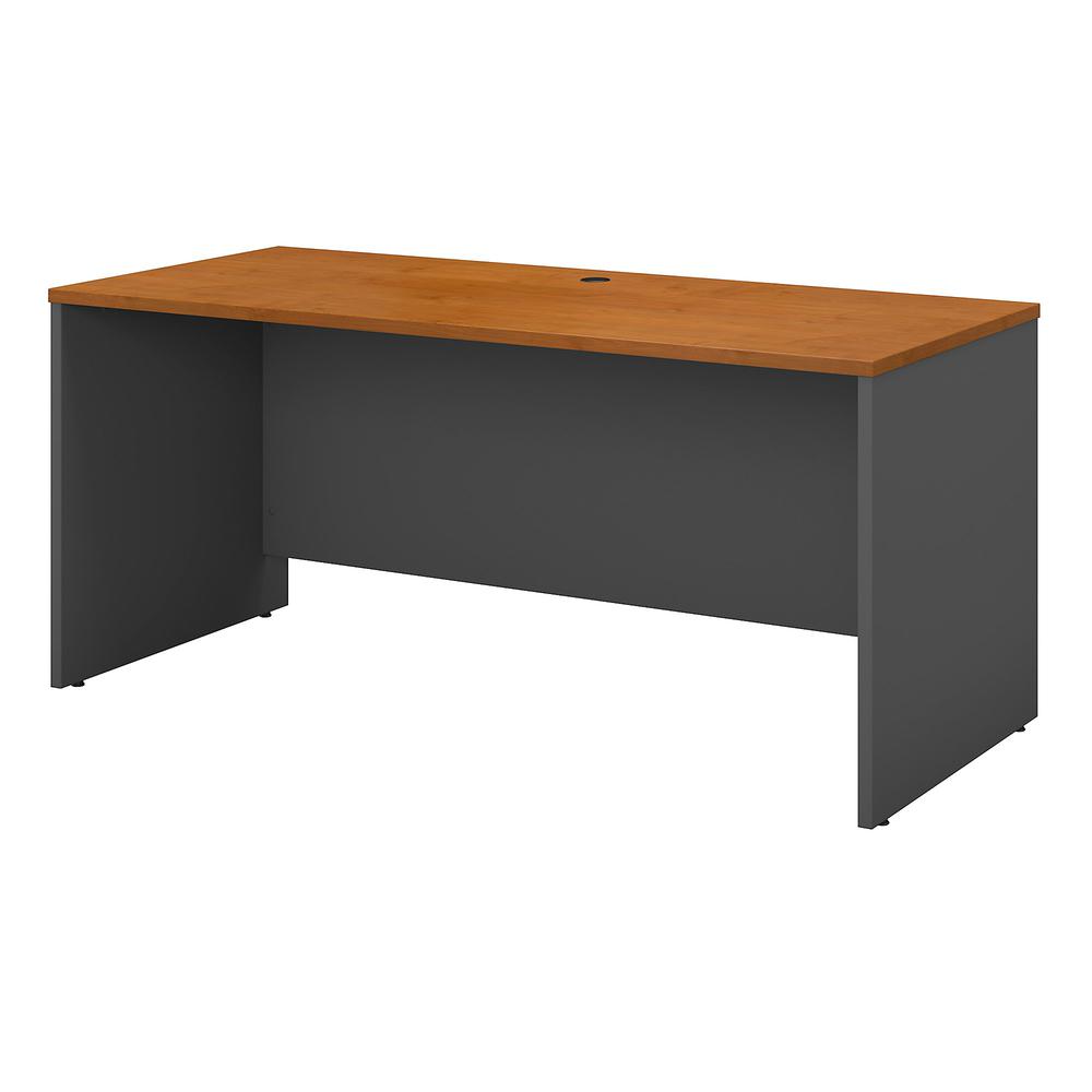 Bush Business Furniture Series C 60W x 24D Credenza Desk, Natural Cherry/Graphite Gray. Picture 1