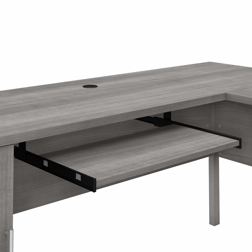 Bush Furniture Somerset 72W L Shaped Desk with Storage Platinum Gray. Picture 6