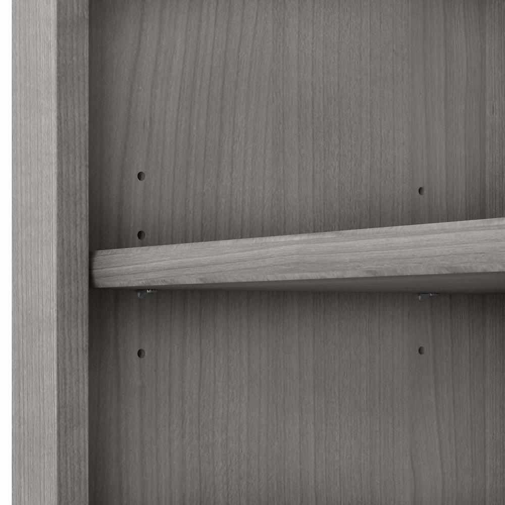 Bush Furniture Somerset Tall 5 Shelf Bookcase in Platinum Gray. Picture 4