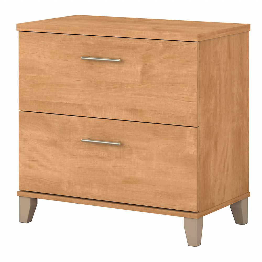 Bush Furniture Somerset 2 Drawer Lateral File Cabinet in Maple Cross. Picture 1
