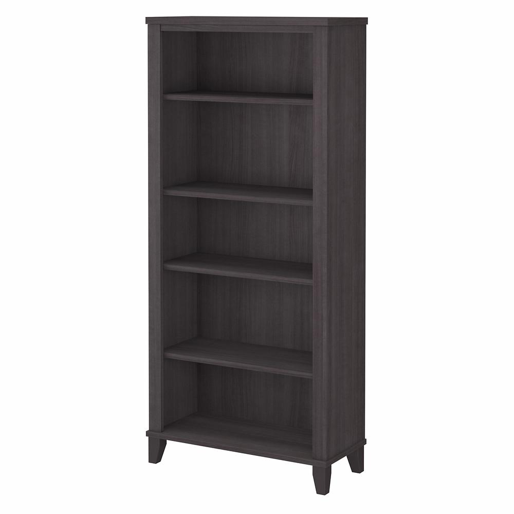Bush Furniture Somerset Tall 5 Shelf Bookcase in Storm Gray. Picture 1