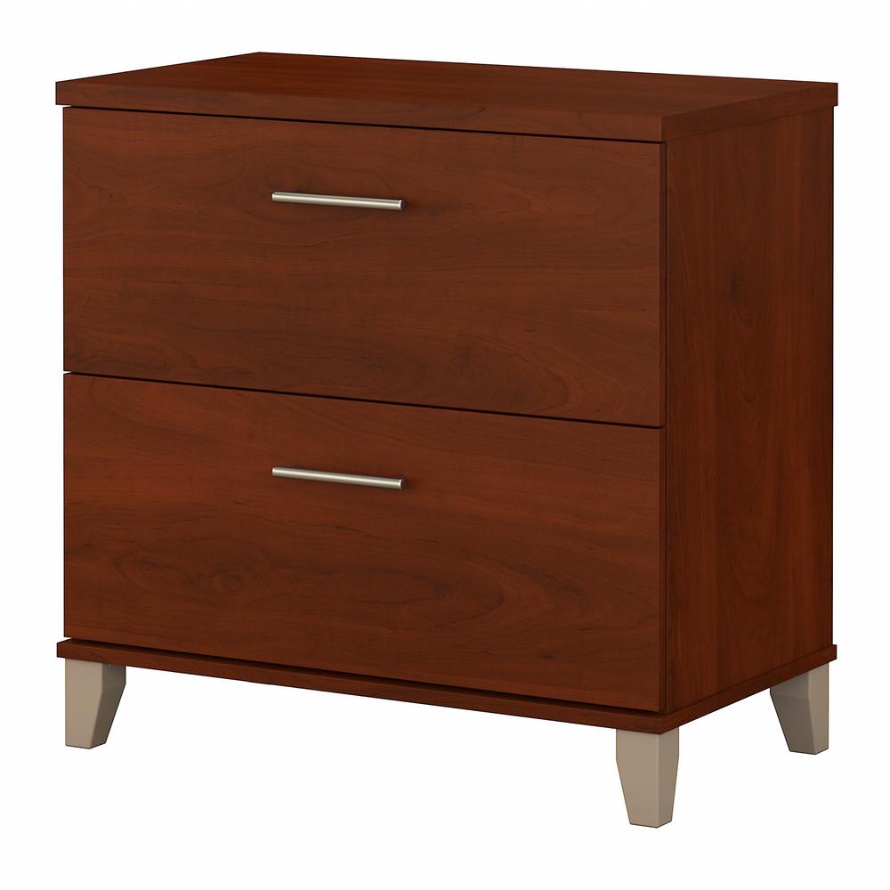 Bush Furniture Somerset 2 Drawer Lateral File Cabinet in Hansen Cherry. Picture 1