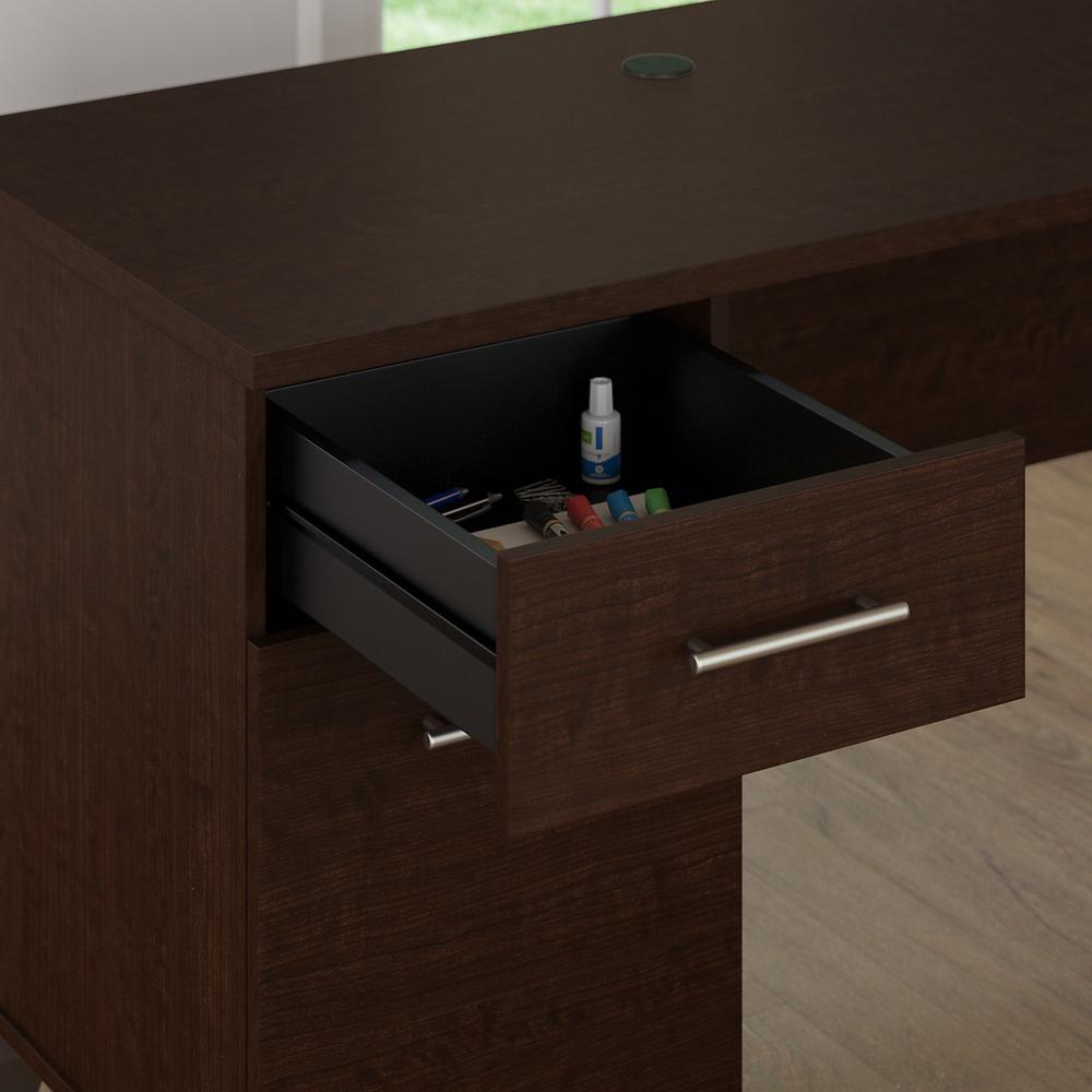 Bush Furniture Somerset 72W Office Desk with Drawers in Mocha Cherry. Picture 4