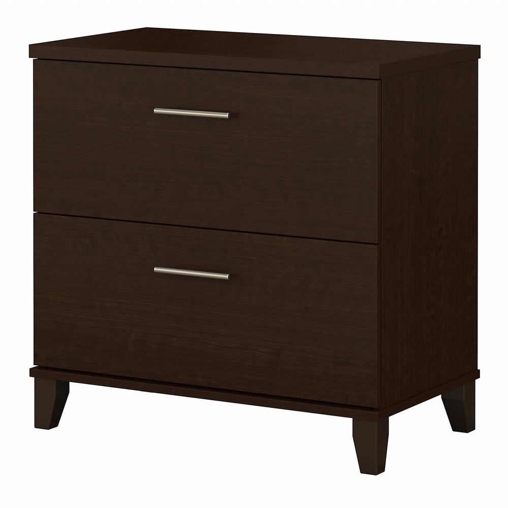 Bush Furniture Somerset 2 Drawer Lateral File Cabinet in Mocha Cherry. Picture 1