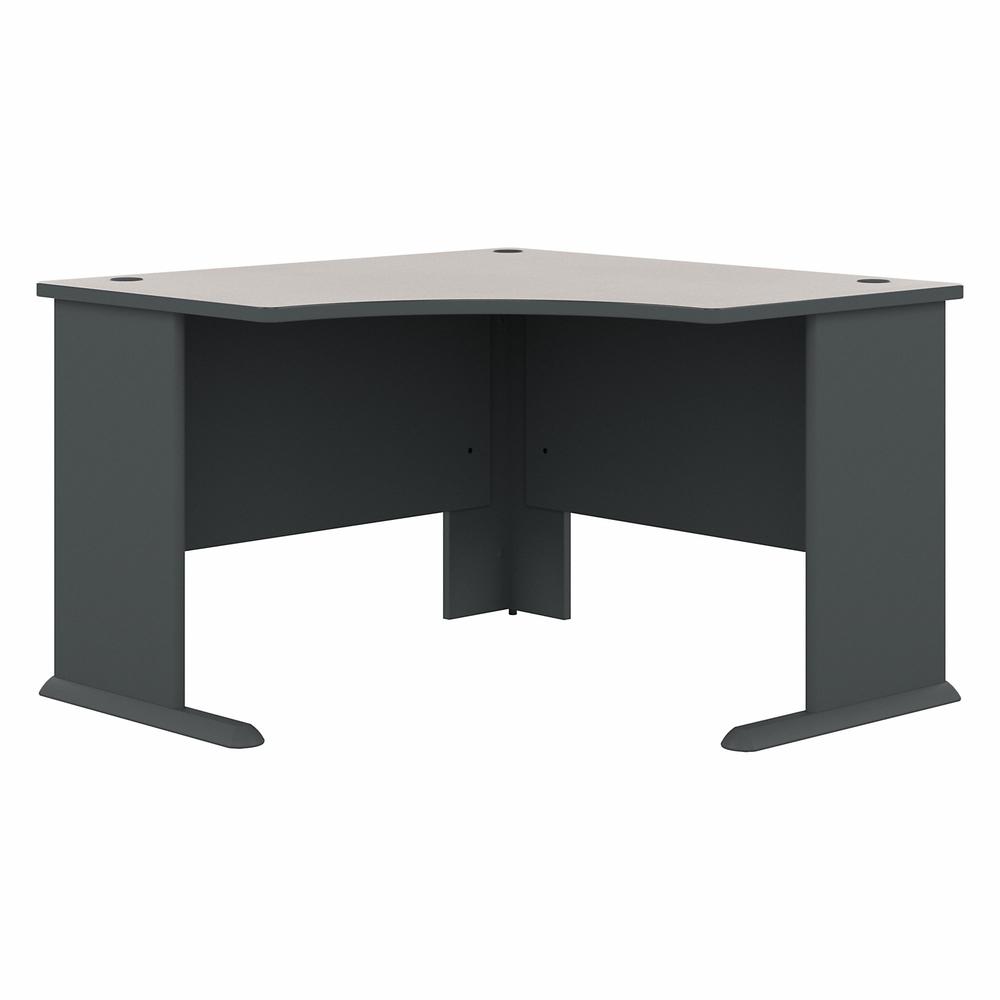Bush Business Furniture Series A 48W Corner Desk in Slate and White Spectrum. Picture 1