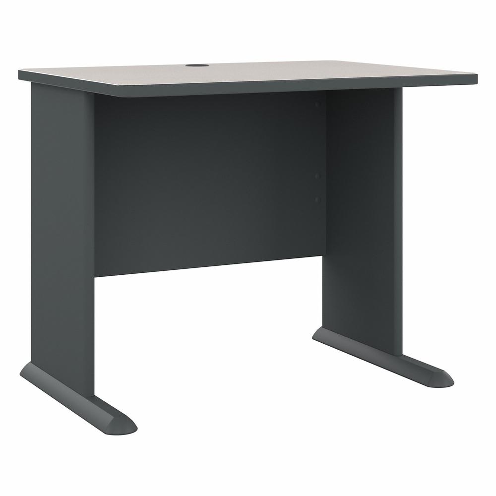 Bush Business Furniture Series A 36W Desk, Slate/White Spectrum. Picture 1