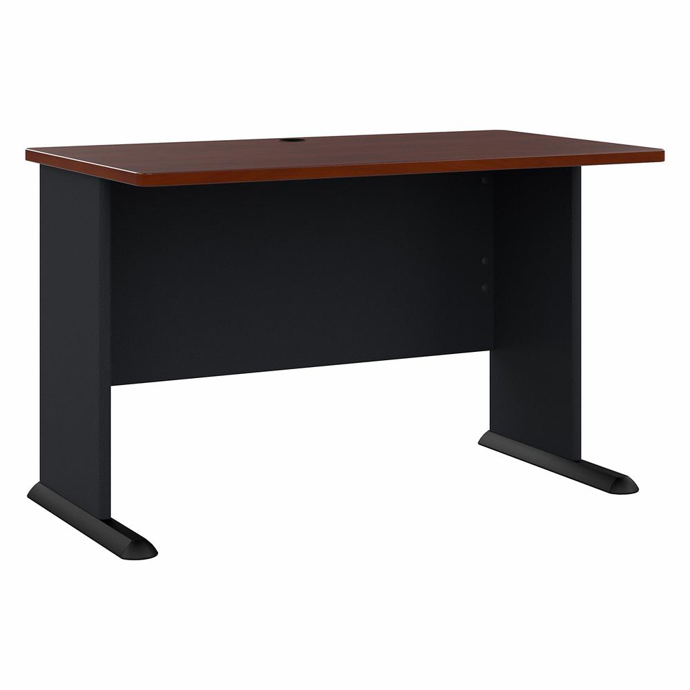 Bush Business Furniture Series A 48W Desk, Hansen Cherry/Galaxy. Picture 1