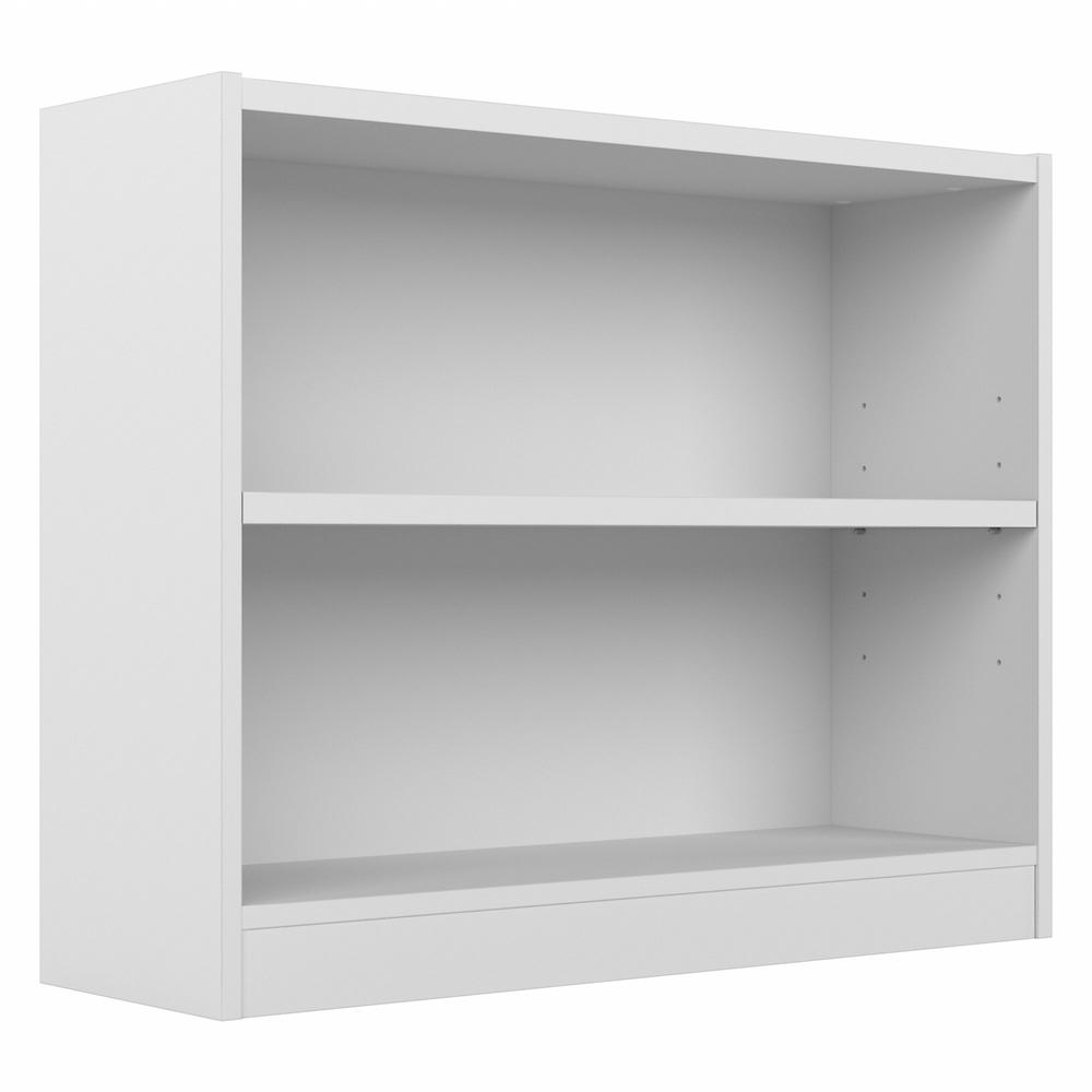 Bush Furniture Universal Small 2 Shelf Bookcase in White. Picture 1
