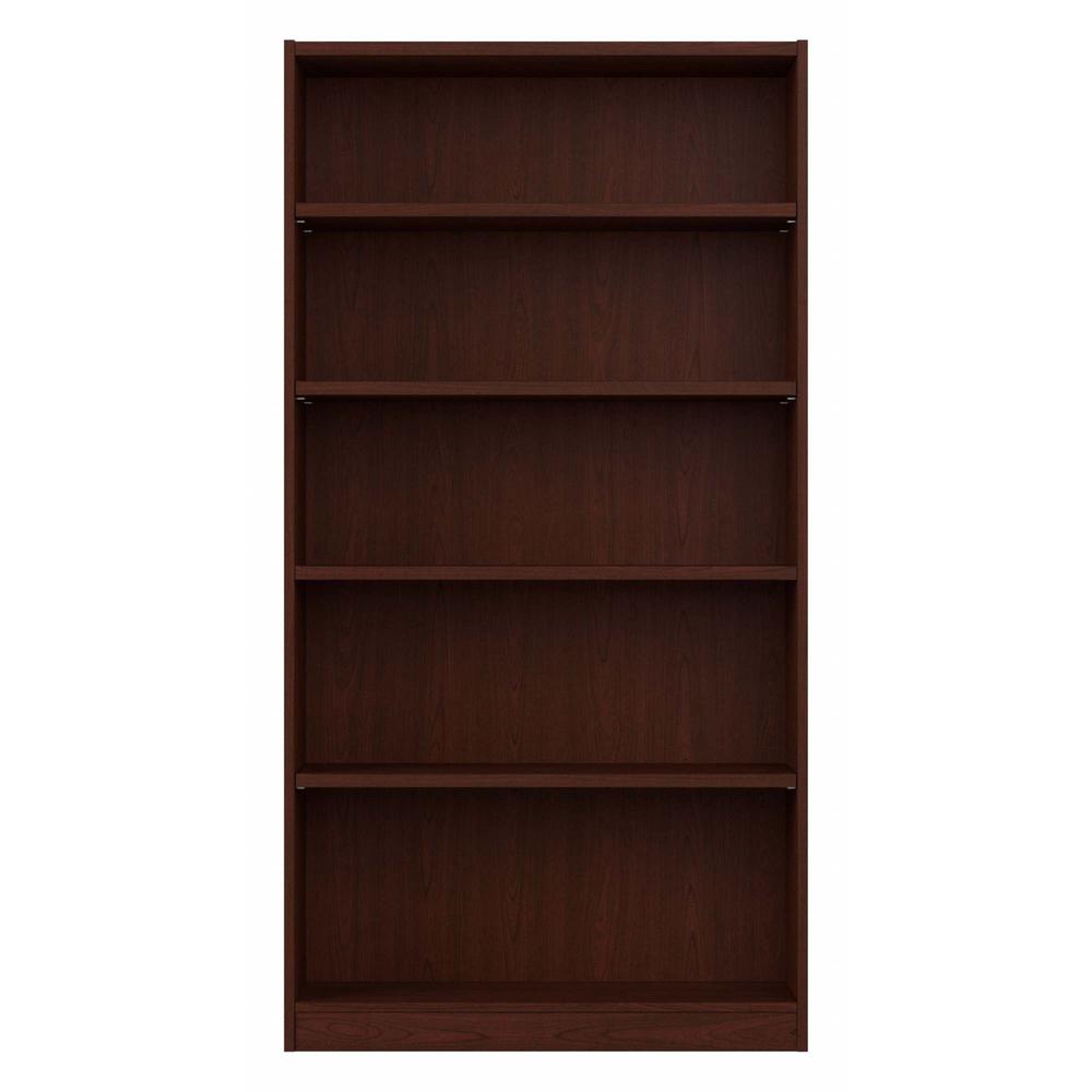 Universal Tall 5 Shelf Bookcase in Harvest Cherry. Picture 2