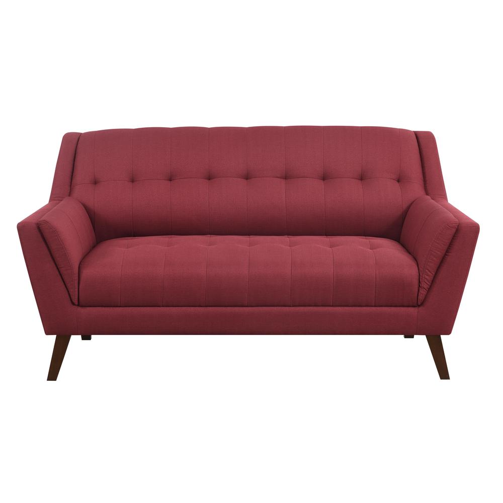 Wallace & Bay Browning Loveseat, Brick Red. Picture 2