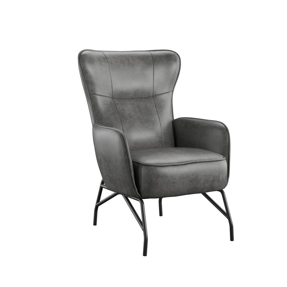 Wallace & Bay Graham Accent Chair, Badlands Charcoal. Picture 1