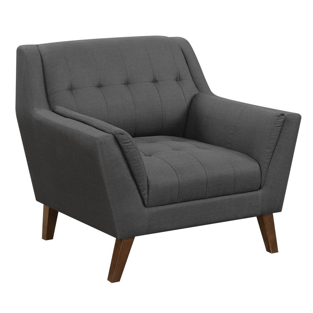 Wallace & Bay Browning Accent Chair, Charcoal Pebble. Picture 1