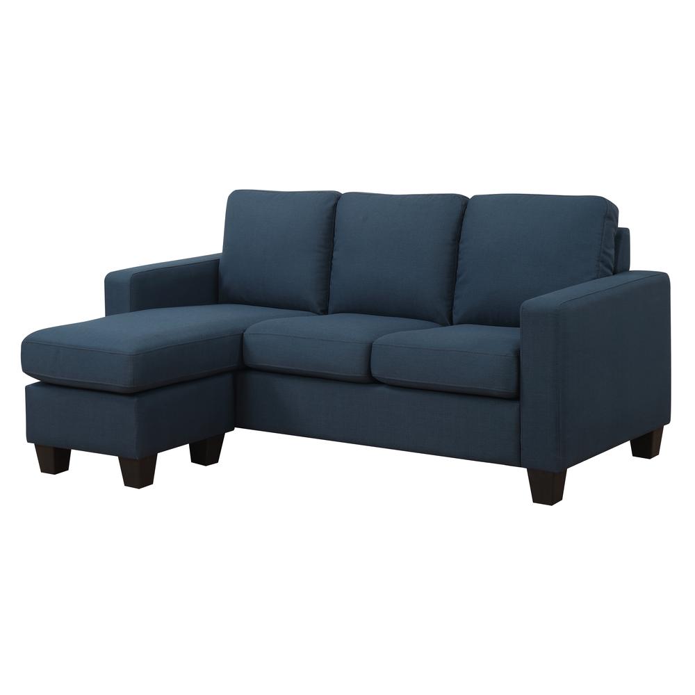 Wallace & Bay Mcconnell Reconfigurable Chaise Sectional, Marine Blue. Picture 3