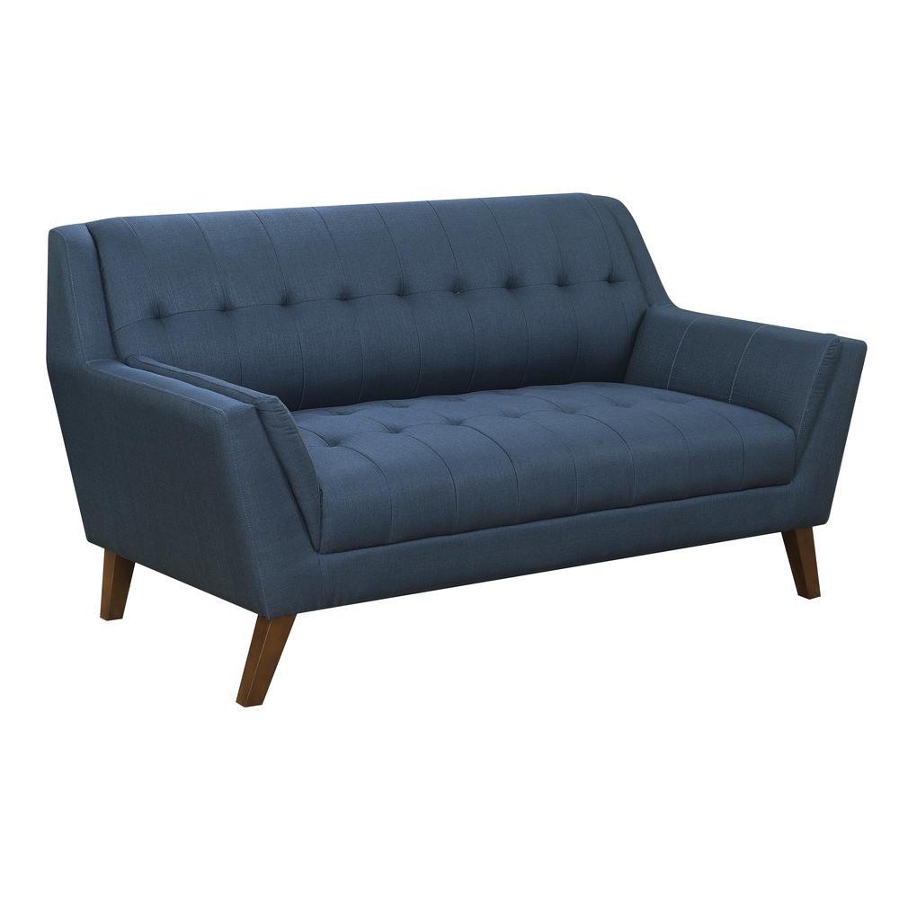 Wallace & Bay Browning Loveseat, Navy Peacock. Picture 1