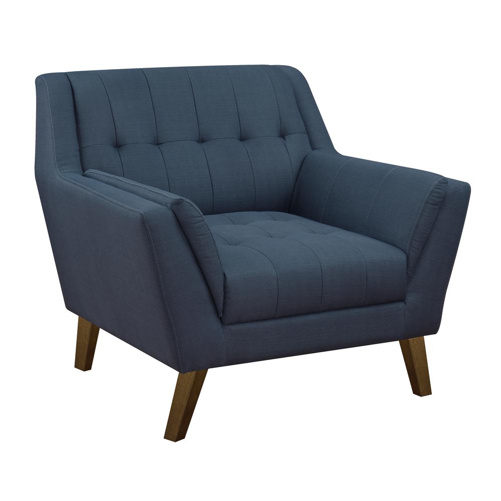 Wallace & Bay Browning Accent Chair, Navy Peacock. Picture 1