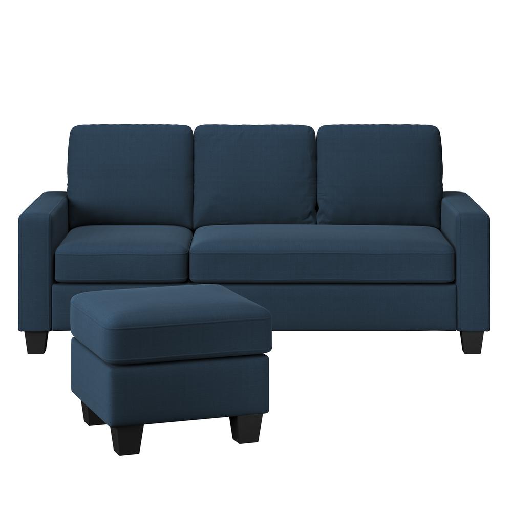 Wallace & Bay Mcconnell Reconfigurable Chaise Sectional, Marine Blue. Picture 5