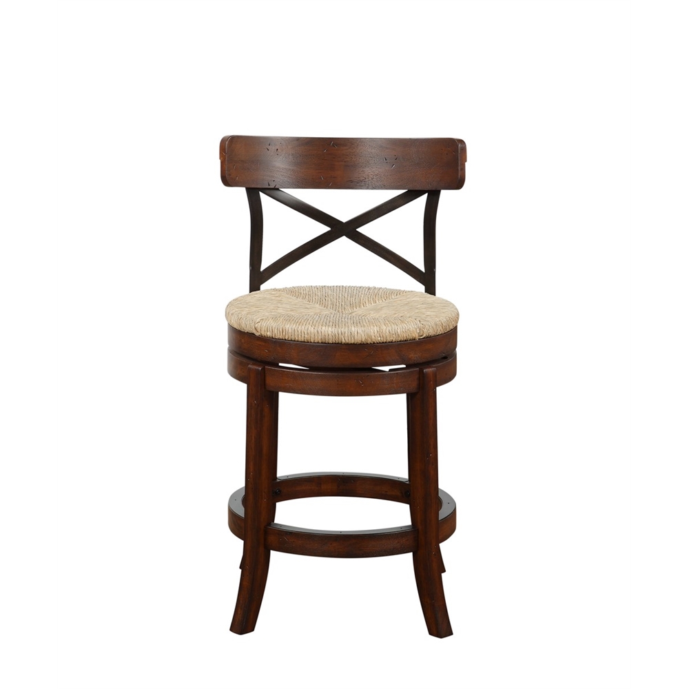 24" Myrtle Counter Stool, Mahogony. Picture 2