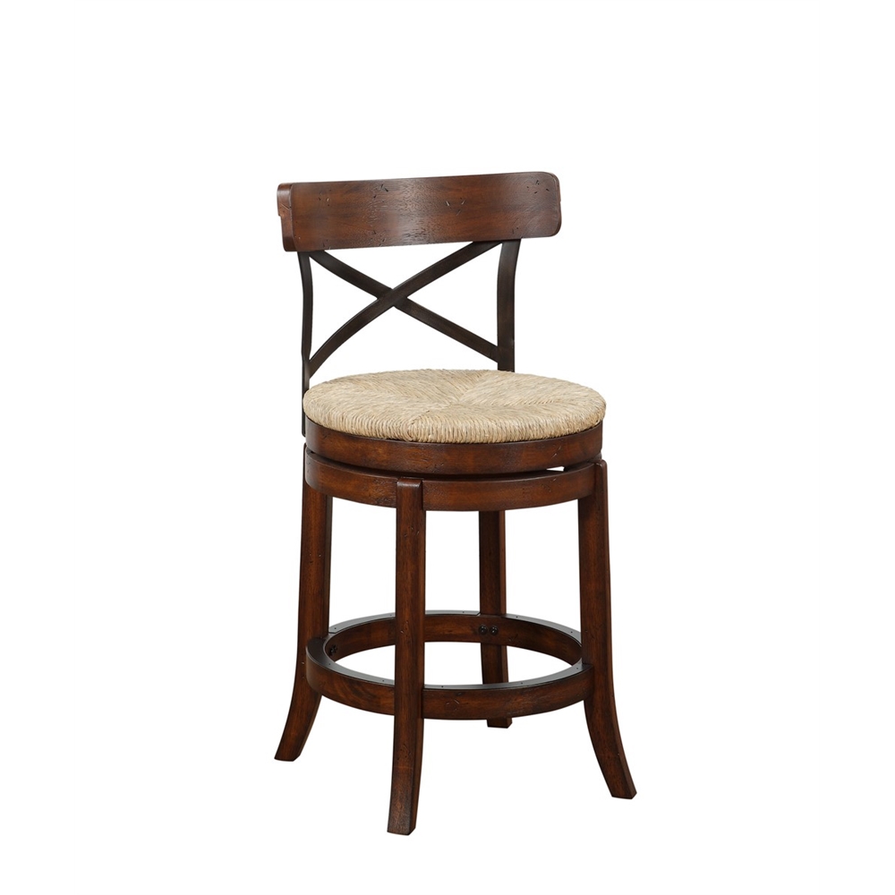 24" Myrtle Counter Stool, Mahogony. Picture 1