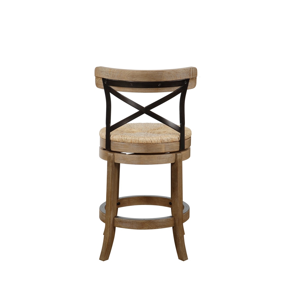 24" Myrtle Counter Stool, Wire-Brush. Picture 3