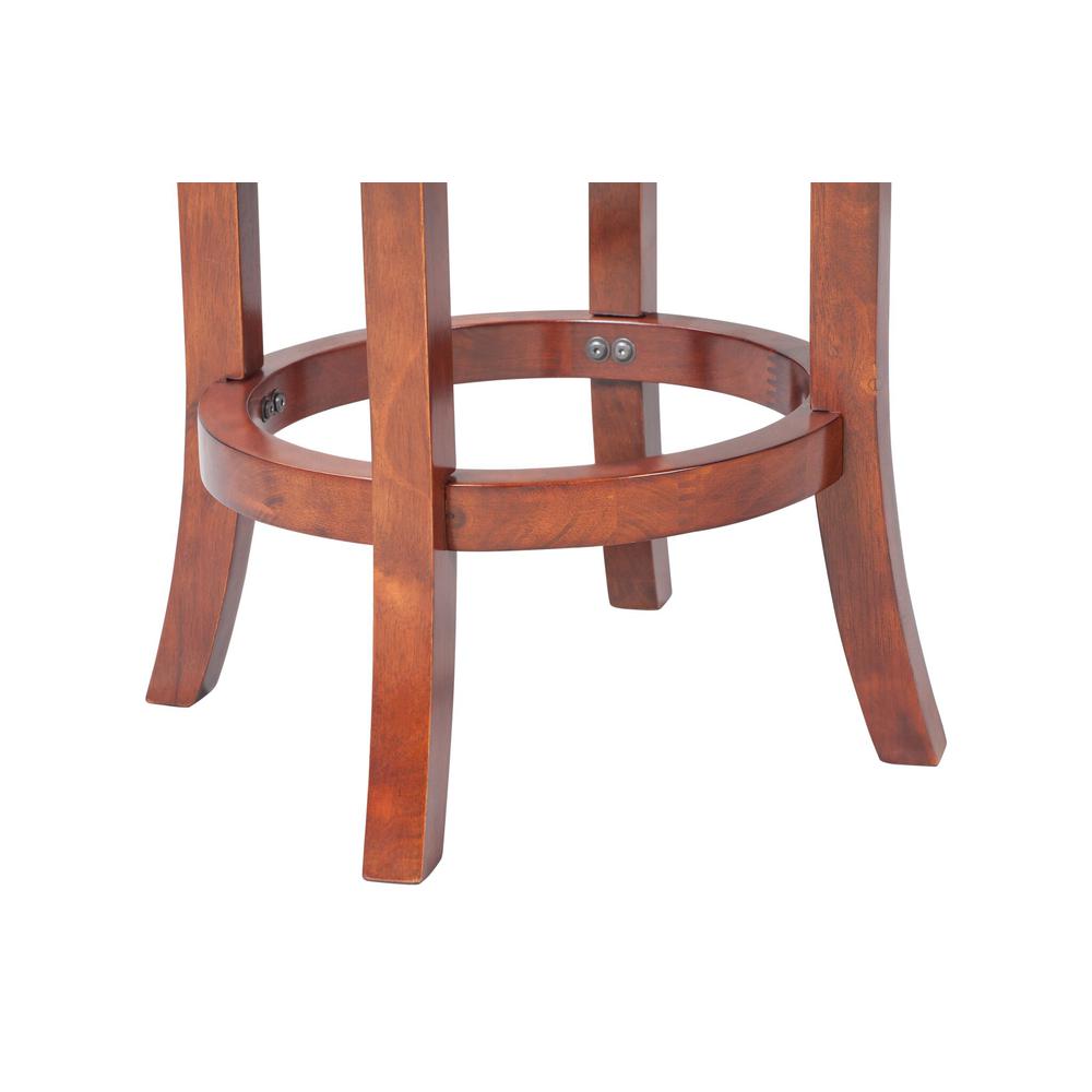 Cordova Swivel Backless Counter Stool - Cherry. Picture 3
