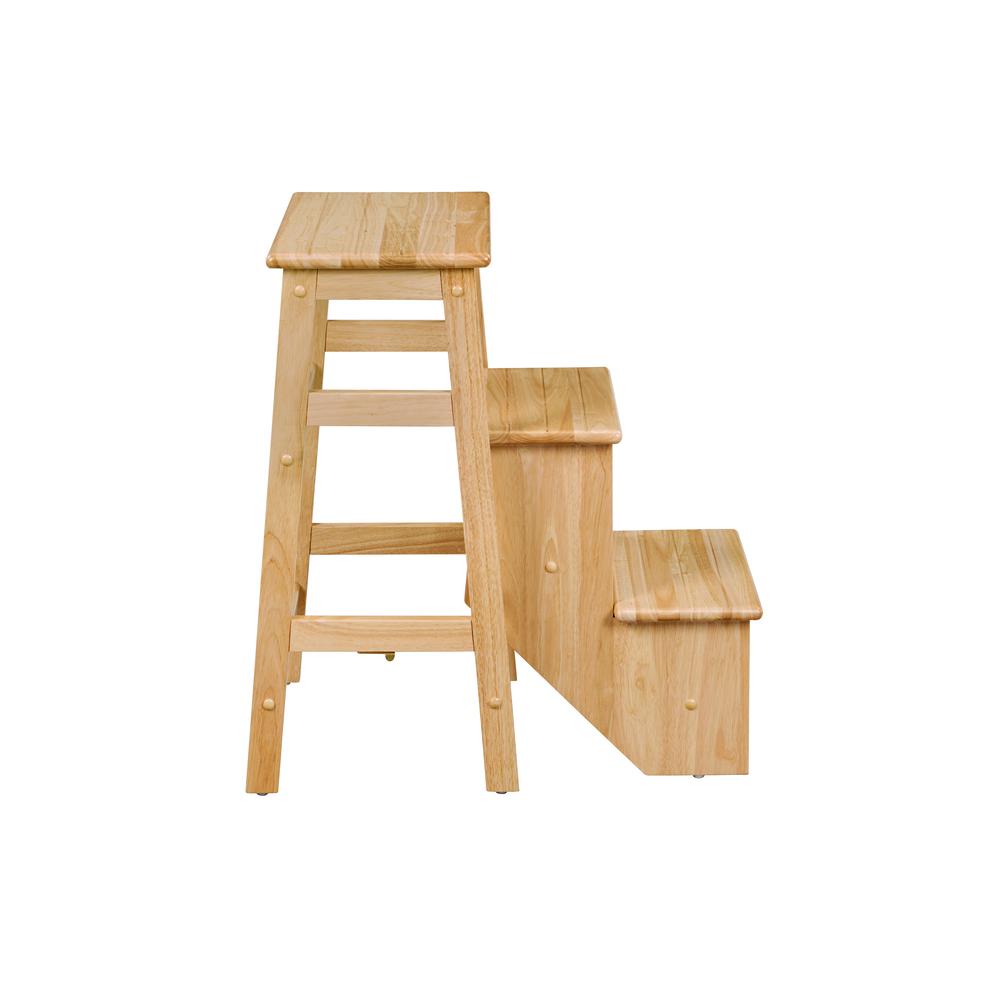 Niko Folding 29" Step Stool - Natural. Picture 4