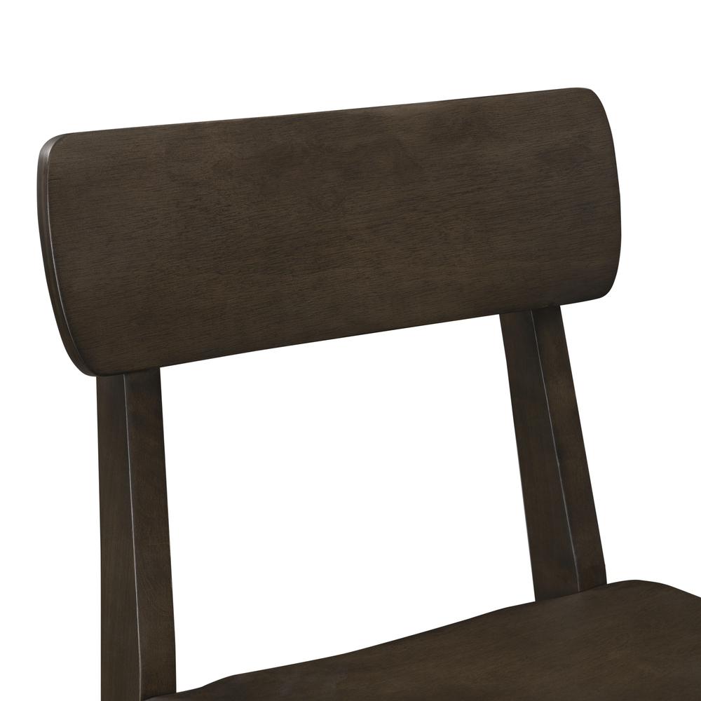 Torino 24" Wood Counter Stool - Carbonite Finish. Picture 7