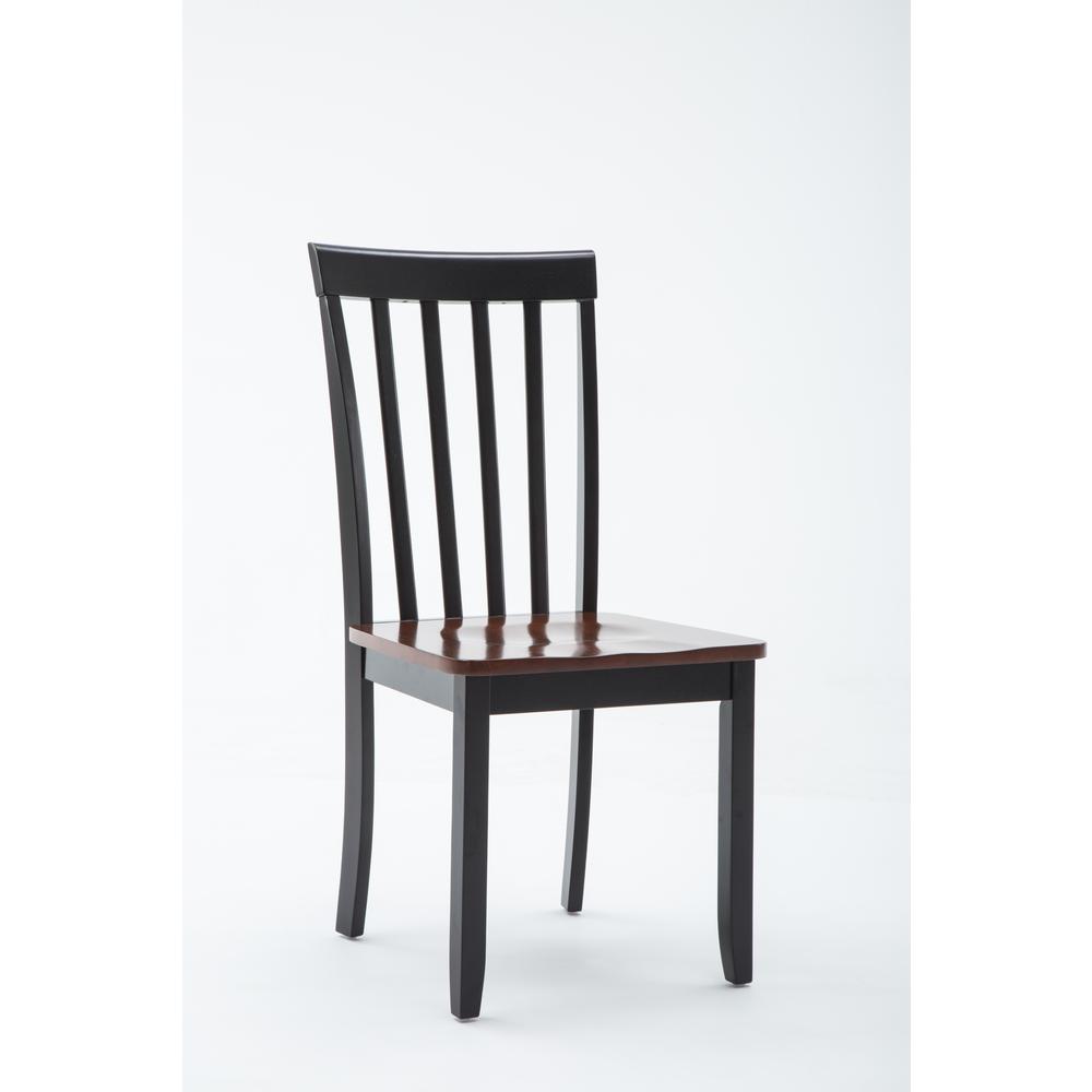 Bloomington Dining Chairs, Set of 2, - Black/Cherry. Picture 1
